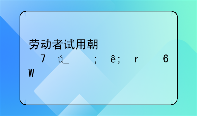 劳动者试用期工资不得低于本单位