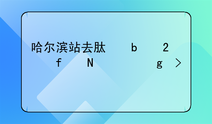 哈尔滨站去肿瘤医院哪个出站口近