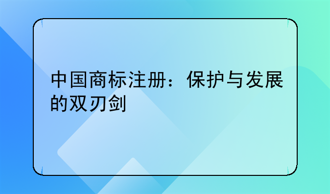 中国商标注册：保护与发展的双刃剑